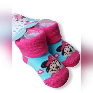 Disney Baby | Minnie Mouse Booties | 0-12m